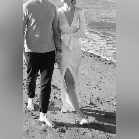 Shona Joy Midi Frill Cuff Dress, US size 4 - Picture 7 of 8